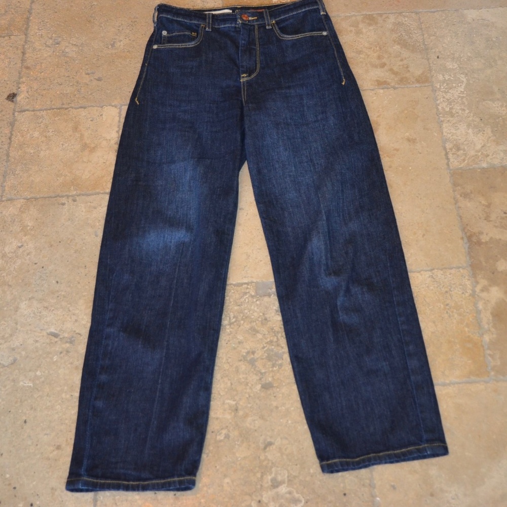 Anthropologie Pilcro Wide Leg Cropped High Rise Coullette Jeans